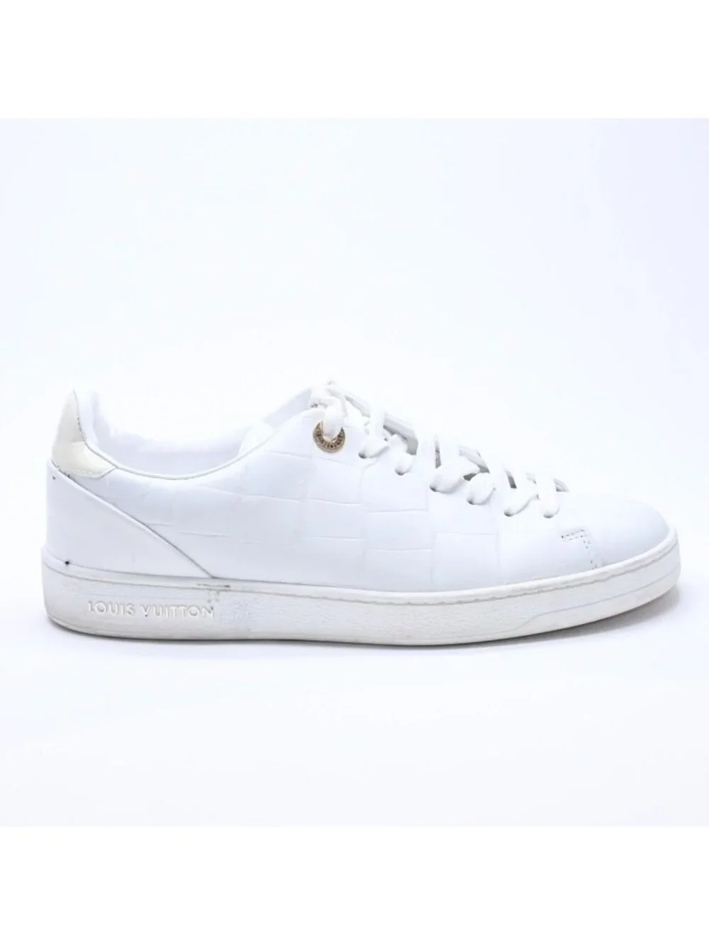 Louis Vuitton Sneakers White Ivory Gold 2/1